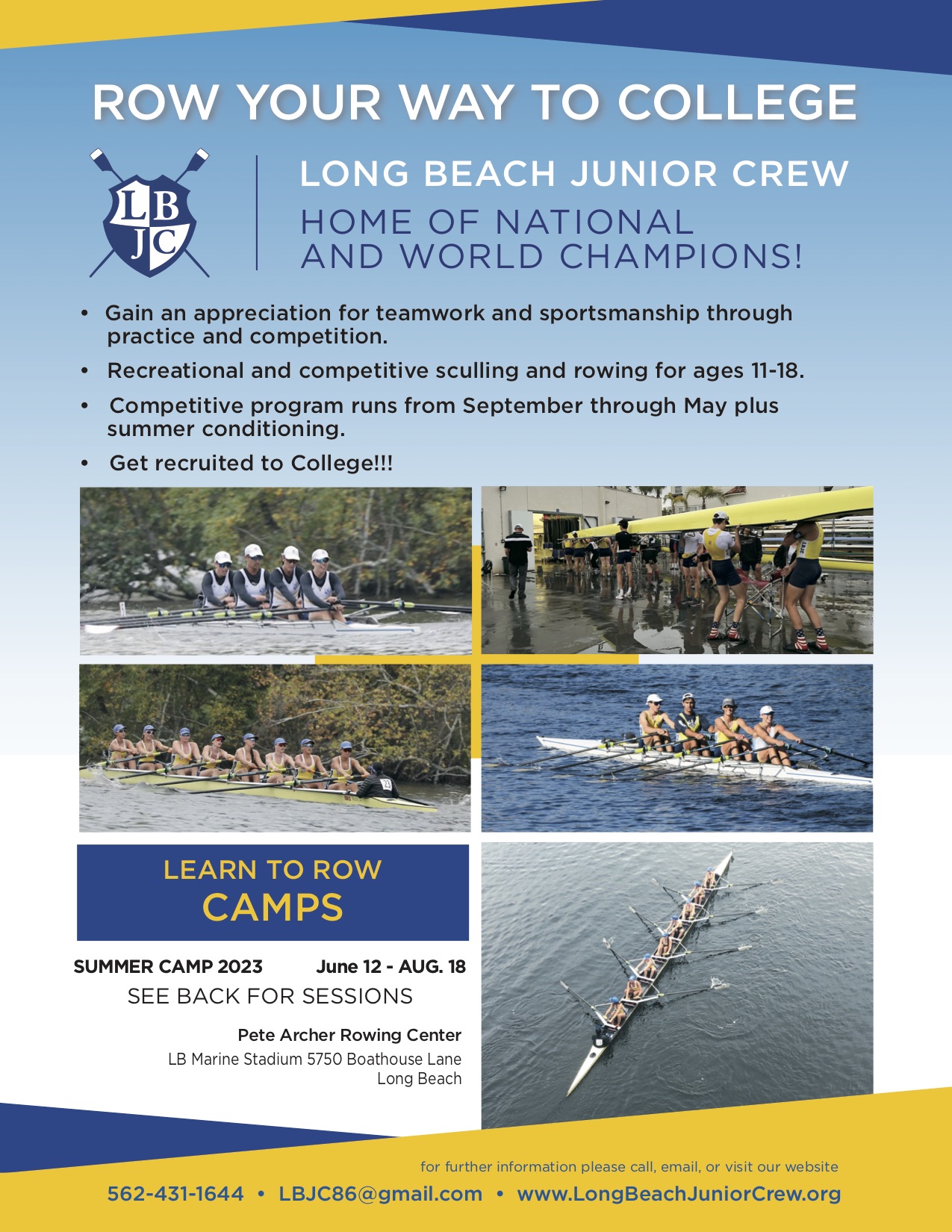 SUMMER CAMP 2023 Long Beach Junior Crew